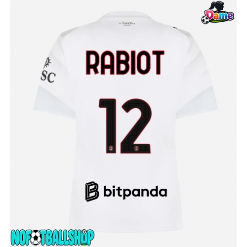 AC Milan Adrien Rabiot #12 Borte Drakt Dame 2026-27 Kortermet AC Milan Adrien Rabiot #12 Borte Drakt Dame 2026-27 Kortermet