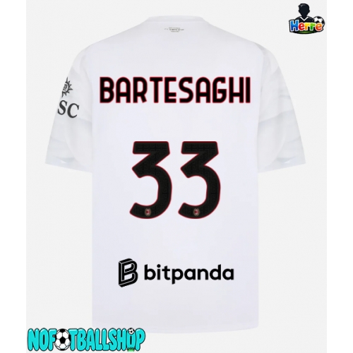 AC Milan Davide Bartesaghi #33 Borte Drakt 2026-27 Kortermet AC Milan Davide Bartesaghi #33 Borte Drakt 2026-27 Kortermet