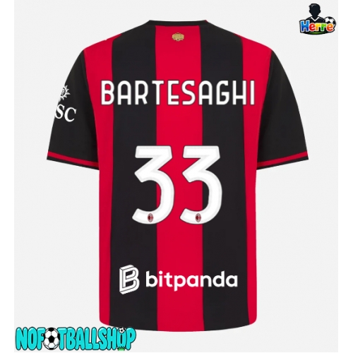 AC Milan Davide Bartesaghi #33 Hjemmedrakt 2026-27 Kortermet AC Milan Davide Bartesaghi #33 Hjemmedrakt 2026-27 Kortermet