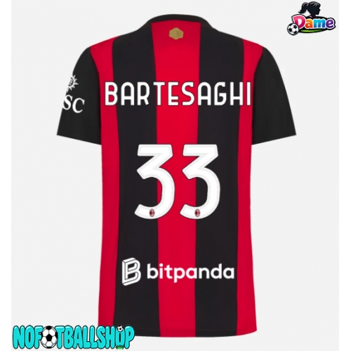 AC Milan Davide Bartesaghi #33 Hjemmedrakt Dame 2026-27 Kortermet AC Milan Davide Bartesaghi #33 Hjemmedrakt Dame 2026-27 Kortermet