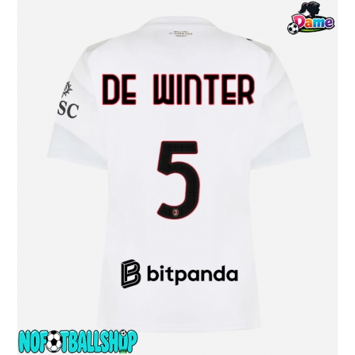 AC Milan Koni De Winter #5 Borte Drakt Dame 2026-27 Kortermet AC Milan Koni De Winter #5 Borte Drakt Dame 2026-27 Kortermet