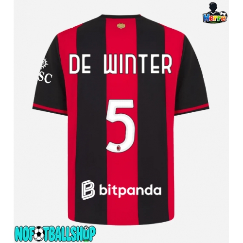 AC Milan Koni De Winter #5 Hjemmedrakt 2026-27 Kortermet AC Milan Koni De Winter #5 Hjemmedrakt 2026-27 Kortermet