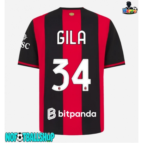 AC Milan Mario Gila #34 Hjemmedrakt 2026-27 Kortermet AC Milan Mario Gila #34 Hjemmedrakt 2026-27 Kortermet