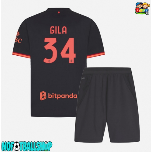 AC Milan Mario Gila #34 Tredjedraktsett Barn 2026-27 Kortermet (+ Korte bukser) AC Milan Mario Gila #34 Tredjedraktsett Barn 2026-27 Kortermet (+ Korte bukser)
