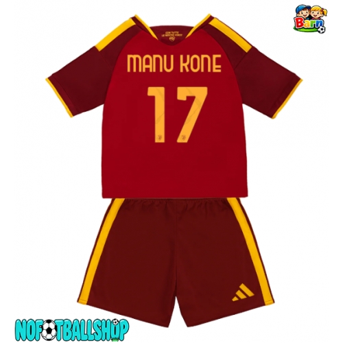AS Roma Manu Kone #17 Hjemmedraktsett Barn 2026-27 Kortermet (+ Korte bukser) AS Roma Manu Kone #17 Hjemmedraktsett Barn 2026-27 Kortermet (+ Korte bukser)