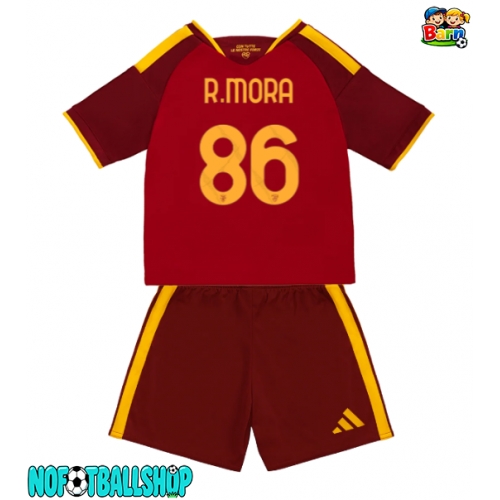 AS Roma Rodrigo Mora #86 Hjemmedraktsett Barn 2026-27 Kortermet (+ Korte bukser) AS Roma Rodrigo Mora #86 Hjemmedraktsett Barn 2026-27 Kortermet (+ Korte bukser)