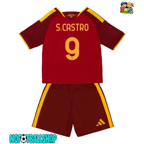 AS Roma Santiago Castro #9 Hjemmedraktsett Barn 2026-27 Kortermet (+ Korte bukser) AS Roma Santiago Castro #9 Hjemmedraktsett Barn 2026-27 Kortermet (+ Korte bukser)