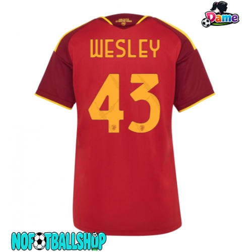 AS Roma Wesley Franca #43 Hjemmedrakt Dame 2026-27 Kortermet AS Roma Wesley Franca #43 Hjemmedrakt Dame 2026-27 Kortermet