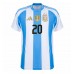 Argentina Alexis Mac Allister #20 Hjemmedrakt Copa America 2024 Kortermet