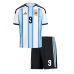 Argentina Julian Alvarez #9 Hjemmedraktsett Barn VM 2026 Kortermet (+ Korte bukser) Argentina Julian Alvarez #9 Hjemmedraktsett Barn VM 2026 Kortermet (+ Korte bukser)