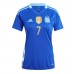 Argentina Rodrigo De Paul #7 Borte Drakt Dame Copa America 2024 Kortermet