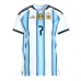 Argentina Rodrigo De Paul #7 Hjemmedrakt Dame VM 2026 Kortermet