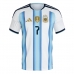 Argentina Rodrigo De Paul #7 Hjemmedrakt VM 2026 Kortermet