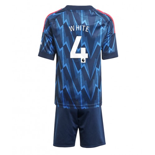 Arsenal Ben White #4 Bortedraktsett Barn 2025-26 Kortermet (+ Korte bukser) Arsenal Ben White #4 Bortedraktsett Barn 2025-26 Kortermet (+ Korte bukser)