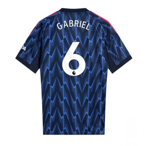 Arsenal Gabriel Magalhaes #6 Borte Drakt 2025-26 Kortermet Arsenal Gabriel Magalhaes #6 Borte Drakt 2025-26 Kortermet