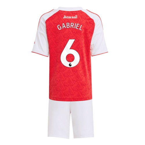 Arsenal Gabriel Magalhaes #6 Hjemmedraktsett Barn 2025-26 Kortermet (+ Korte bukser) Arsenal Gabriel Magalhaes #6 Hjemmedraktsett Barn 2025-26 Kortermet (+ Korte bukser)
