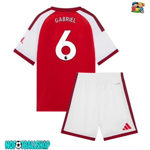 Arsenal Gabriel Magalhaes #6 Hjemmedraktsett Barn 2026-27 Kortermet (+ Korte bukser) Arsenal Gabriel Magalhaes #6 Hjemmedraktsett Barn 2026-27 Kortermet (+ Korte bukser)
