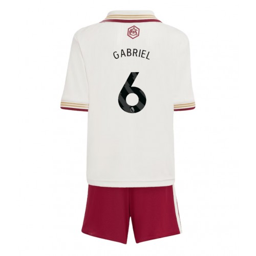 Arsenal Gabriel Magalhaes #6 Tredjedraktsett Barn 2025-26 Kortermet (+ Korte bukser) Arsenal Gabriel Magalhaes #6 Tredjedraktsett Barn 2025-26 Kortermet (+ Korte bukser)