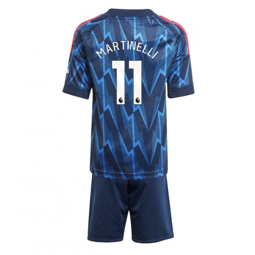 Arsenal Gabriel Martinelli #11 Bortedraktsett Barn 2025-26 Kortermet (+ Korte bukser) Arsenal Gabriel Martinelli #11 Bortedraktsett Barn 2025-26 Kortermet (+ Korte bukser)