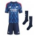Arsenal Jurrien Timber #12 Bortedraktsett Barn 2025-26 Kortermet (+ Korte bukser)