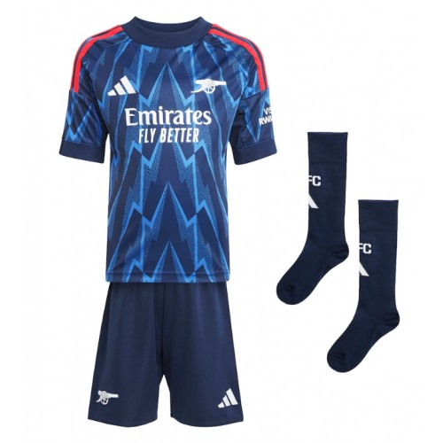 Arsenal Riccardo Calafiori #33 Bortedraktsett Barn 2025-26 Kortermet (+ Korte bukser) Arsenal Riccardo Calafiori #33 Bortedraktsett Barn 2025-26 Kortermet (+ Korte bukser)