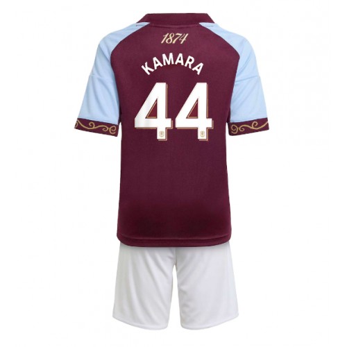 Aston Villa Boubacar Kamara #44 Hjemmedraktsett Barn 2025-26 Kortermet (+ Korte bukser) Aston Villa Boubacar Kamara #44 Hjemmedraktsett Barn 2025-26 Kortermet (+ Korte bukser)