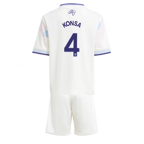 Aston Villa Ezri Konsa #4 Tredjedraktsett Barn 2025-26 Kortermet (+ Korte bukser) Aston Villa Ezri Konsa #4 Tredjedraktsett Barn 2025-26 Kortermet (+ Korte bukser)