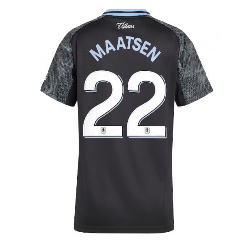 Aston Villa Ian Maatsen #22 Borte Drakt Dame 2025-26 Kortermet Aston Villa Ian Maatsen #22 Borte Drakt Dame 2025-26 Kortermet