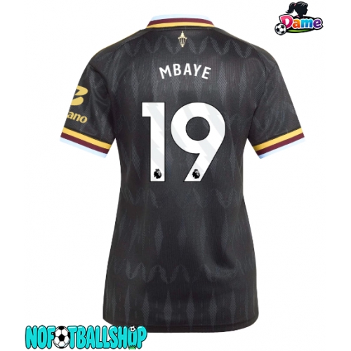Aston Villa Ibrahim Mbaye #19 Borte Drakt Dame 2026-27 Kortermet Aston Villa Ibrahim Mbaye #19 Borte Drakt Dame 2026-27 Kortermet
