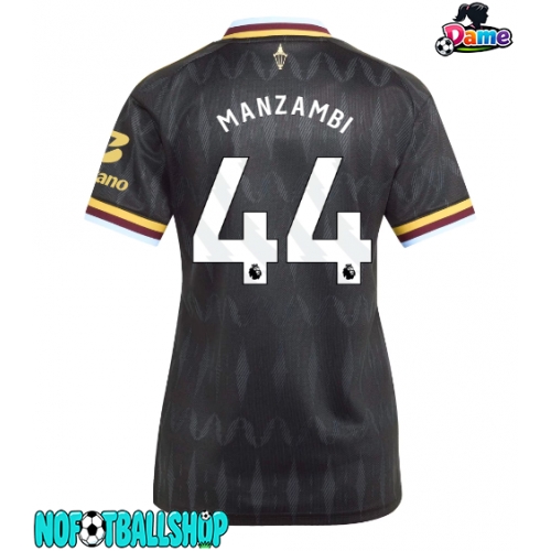 Aston Villa Johan Manzambi #44 Borte Drakt Dame 2026-27 Kortermet Aston Villa Johan Manzambi #44 Borte Drakt Dame 2026-27 Kortermet