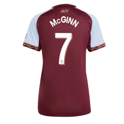 Aston Villa John McGinn #7 Hjemmedrakt Dame 2025-26 Kortermet Aston Villa John McGinn #7 Hjemmedrakt Dame 2025-26 Kortermet