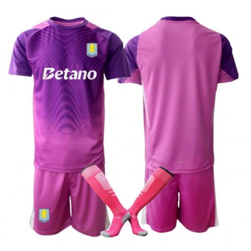 Aston Villa Keeper Tredjedraktsett Barn 2025-26 Kortermet (+ Korte bukser) Aston Villa Keeper Tredjedraktsett Barn 2025-26 Kortermet (+ Korte bukser)