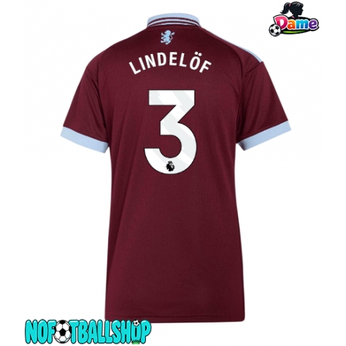 Aston Villa Victor Lindelof #3 Hjemmedrakt Dame 2026-27 Kortermet Aston Villa Victor Lindelof #3 Hjemmedrakt Dame 2026-27 Kortermet