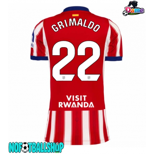Atletico Madrid Alejandro Grimaldo #22 Hjemmedrakt Dame 2026-27 Kortermet Atletico Madrid Alejandro Grimaldo #22 Hjemmedrakt Dame 2026-27 Kortermet