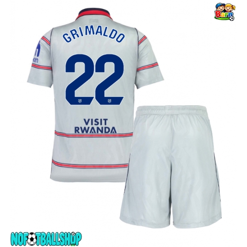 Atletico Madrid Alejandro Grimaldo #22 Tredjedraktsett Barn 2026-27 Kortermet (+ Korte bukser) Atletico Madrid Alejandro Grimaldo #22 Tredjedraktsett Barn 2026-27 Kortermet (+ Korte bukser)