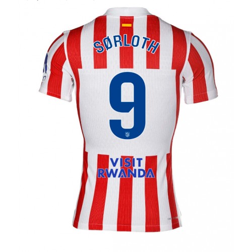 Atletico Madrid Alexander Sorloth #9 Hjemmedrakt 2025-26 Kortermet Atletico Madrid Alexander Sorloth #9 Hjemmedrakt 2025-26 Kortermet