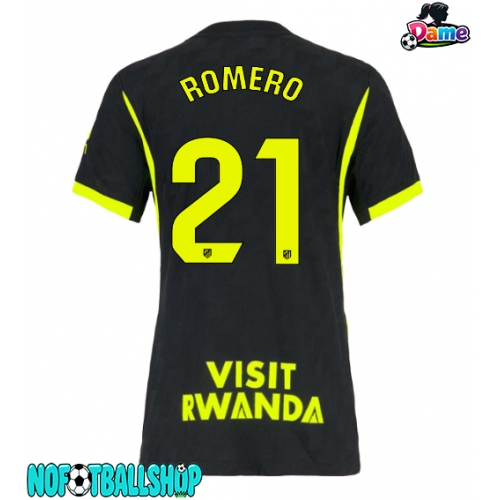 Atletico Madrid Cristian Romero #21 Borte Drakt Dame 2026-27 Kortermet Atletico Madrid Cristian Romero #21 Borte Drakt Dame 2026-27 Kortermet