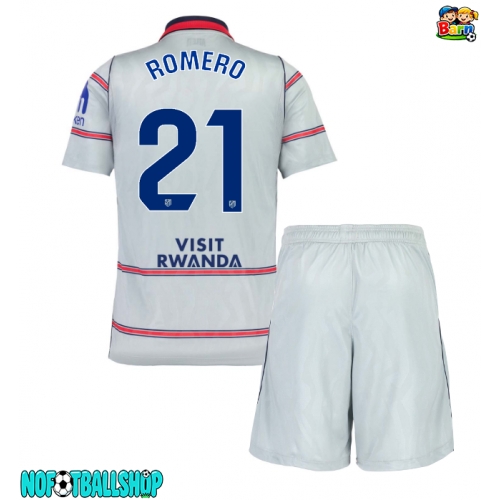 Atletico Madrid Cristian Romero #21 Tredjedraktsett Barn 2026-27 Kortermet (+ Korte bukser) Atletico Madrid Cristian Romero #21 Tredjedraktsett Barn 2026-27 Kortermet (+ Korte bukser)