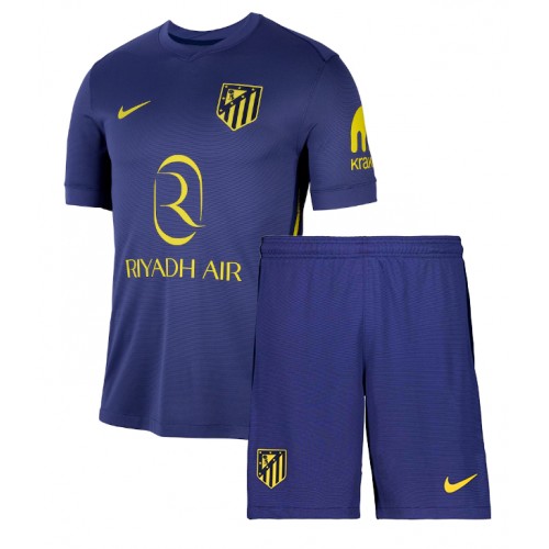 Atletico Madrid Julian Alvarez #19 Bortedraktsett Barn 2025-26 Kortermet (+ Korte bukser) Atletico Madrid Julian Alvarez #19 Bortedraktsett Barn 2025-26 Kortermet (+ Korte bukser)