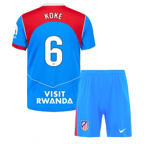 Atletico Madrid Koke #6 Tredjedraktsett Barn 2025-26 Kortermet (+ Korte bukser) Atletico Madrid Koke #6 Tredjedraktsett Barn 2025-26 Kortermet (+ Korte bukser)
