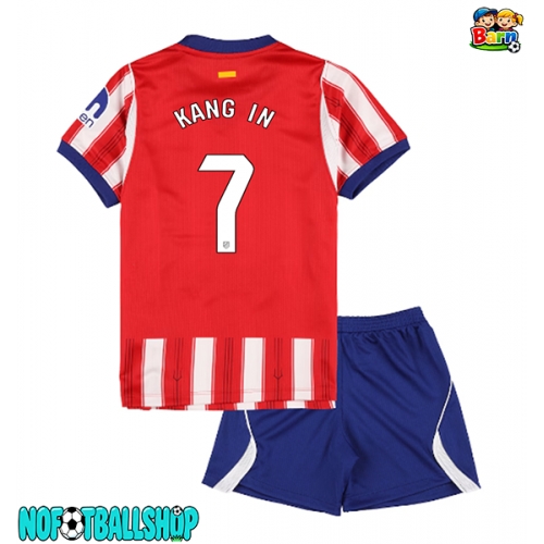 Atletico Madrid Lee Kang-in #7 Hjemmedraktsett Barn 2026-27 Kortermet (+ Korte bukser) Atletico Madrid Lee Kang-in #7 Hjemmedraktsett Barn 2026-27 Kortermet (+ Korte bukser)