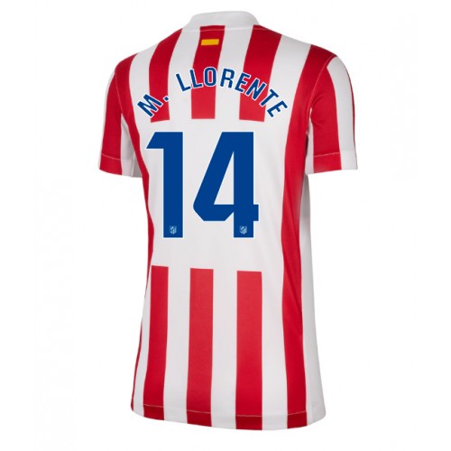 Atletico Madrid Marcos Llorente #14 Hjemmedrakt Dame 2025-26 Kortermet Atletico Madrid Marcos Llorente #14 Hjemmedrakt Dame 2025-26 Kortermet