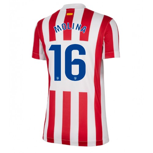 Atletico Madrid Nahuel Molina #16 Hjemmedrakt Dame 2025-26 Kortermet Atletico Madrid Nahuel Molina #16 Hjemmedrakt Dame 2025-26 Kortermet
