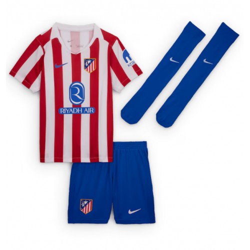 Atletico Madrid Robin Le Normand #24 Hjemmedraktsett Barn 2025-26 Kortermet (+ Korte bukser) Atletico Madrid Robin Le Normand #24 Hjemmedraktsett Barn 2025-26 Kortermet (+ Korte bukser)