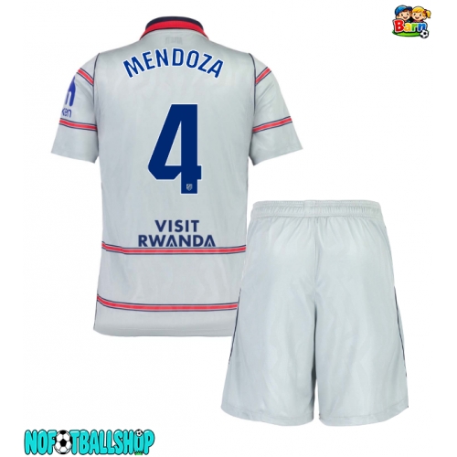 Atletico Madrid Rodrigo Mendoza #4 Tredjedraktsett Barn 2026-27 Kortermet (+ Korte bukser) Atletico Madrid Rodrigo Mendoza #4 Tredjedraktsett Barn 2026-27 Kortermet (+ Korte bukser)