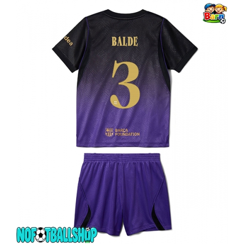 Barcelona Alejandro Balde #3 Bortedraktsett Barn 2026-27 Kortermet (+ Korte bukser) Barcelona Alejandro Balde #3 Bortedraktsett Barn 2026-27 Kortermet (+ Korte bukser)