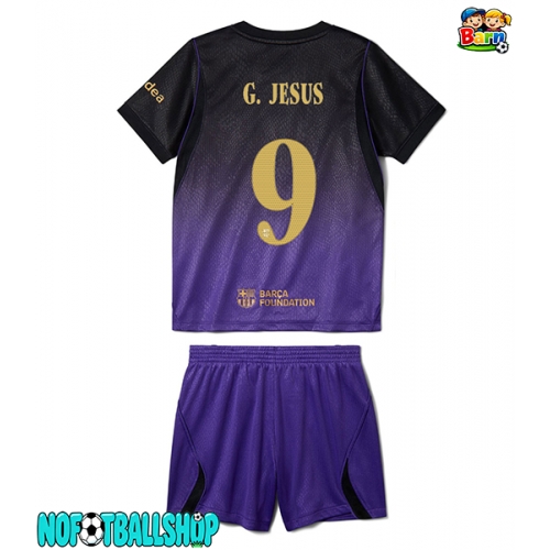 Barcelona Gabriel Jesus #9 Bortedraktsett Barn 2026-27 Kortermet (+ Korte bukser) Barcelona Gabriel Jesus #9 Bortedraktsett Barn 2026-27 Kortermet (+ Korte bukser)
