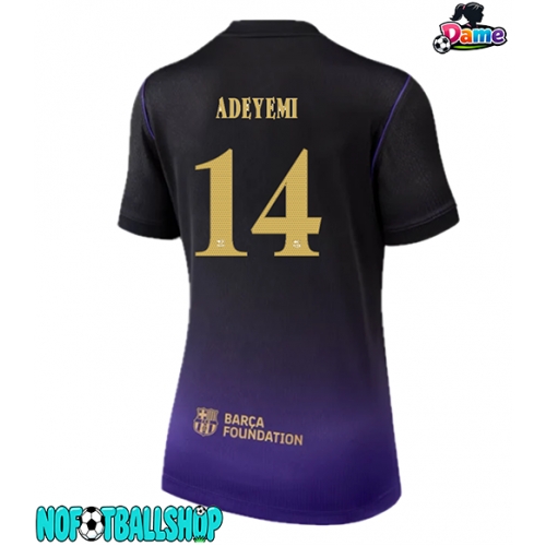 Barcelona Karim Adeyemi #14 Borte Drakt Dame 2026-27 Kortermet Barcelona Karim Adeyemi #14 Borte Drakt Dame 2026-27 Kortermet