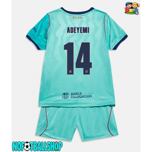 Barcelona Karim Adeyemi #14 Tredjedraktsett Barn 2026-27 Kortermet (+ Korte bukser) Barcelona Karim Adeyemi #14 Tredjedraktsett Barn 2026-27 Kortermet (+ Korte bukser)