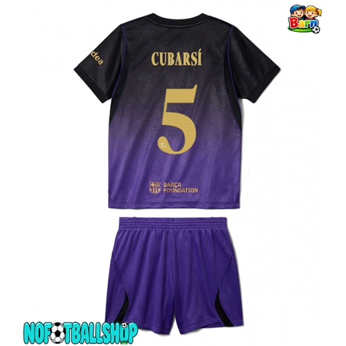 Barcelona Pau Cubarsi #5 Bortedraktsett Barn 2026-27 Kortermet (+ Korte bukser) Barcelona Pau Cubarsi #5 Bortedraktsett Barn 2026-27 Kortermet (+ Korte bukser)